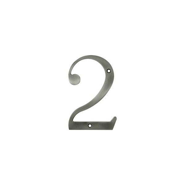 Deltana RN6-2U15A 6 House Number Antique Nickel, 10PK RN6-2U15A-XCP10 - main